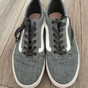 Grey and White Vans